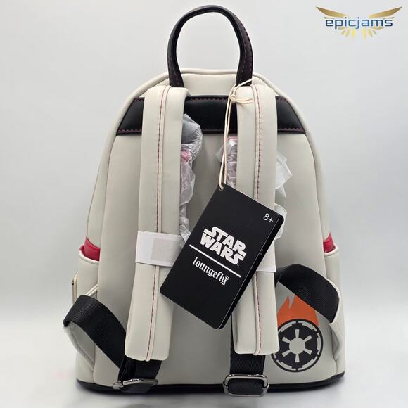 Loungefly Star Wars Incinerator Trooper Cosplay Mini Backpack & Wallet Set New - Picture 6 of 8